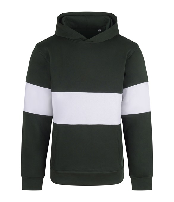 Heavyweight panelled hoodie