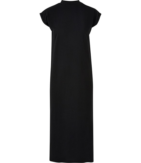 Women?s long extended shoulder dress