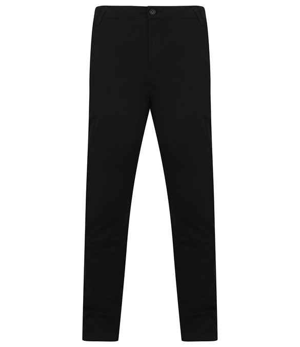 Stretch chinos with flex waistband