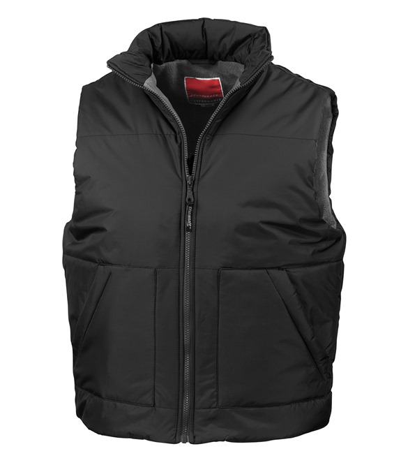 Fleece-lined bodywarmer