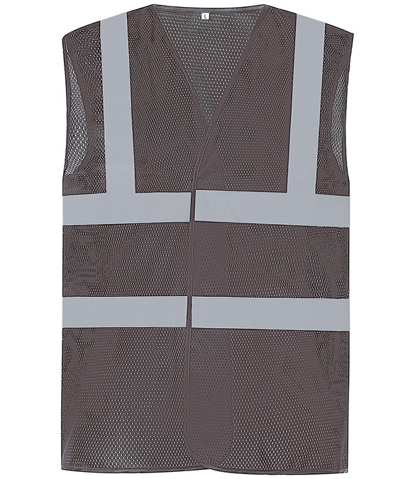 Top cool open mesh 2-band-and-braces waistcoat (HVW120)