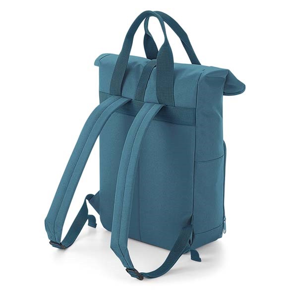 Twin handle roll-top backpack