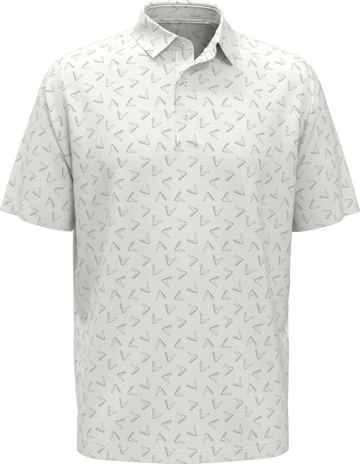 All-over large chev printed polo