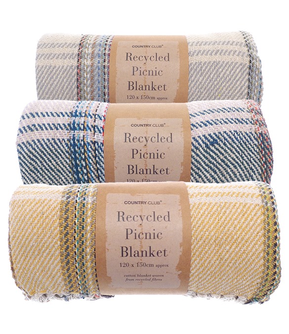 Recycled picnic blanket