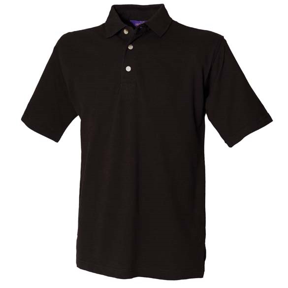 Classic cotton piqu&#233; polo with stand-up collar