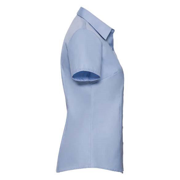 Women&#39;s short sleeve herringbone shirt