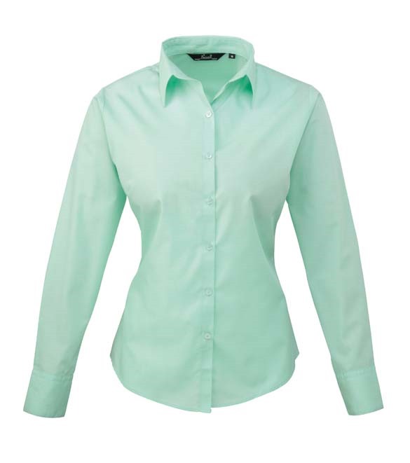 Women&#39;s poplin long sleeve blouse
