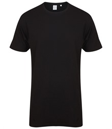 Longline t-shirt with dipped hem