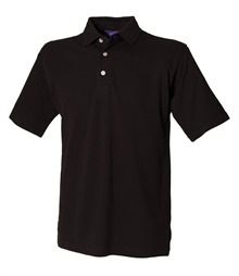 Classic cotton piqu? polo with stand-up collar
