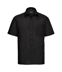 Short sleeve polycotton easycare poplin shirt
