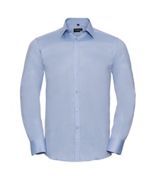 Long sleeve herringbone shirt