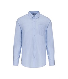 Men's long-sleeved Oxford shirt