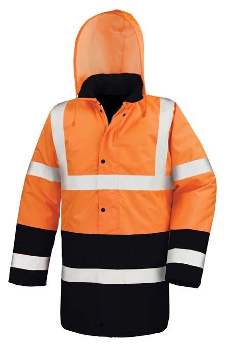 Motorway two-tone safety coat