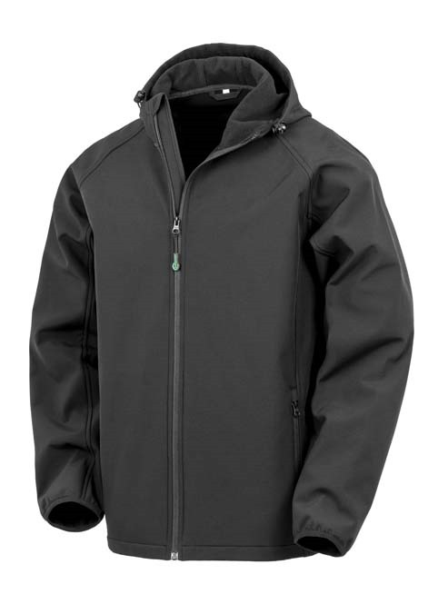 Recycled 3-layer printable hooded softshell