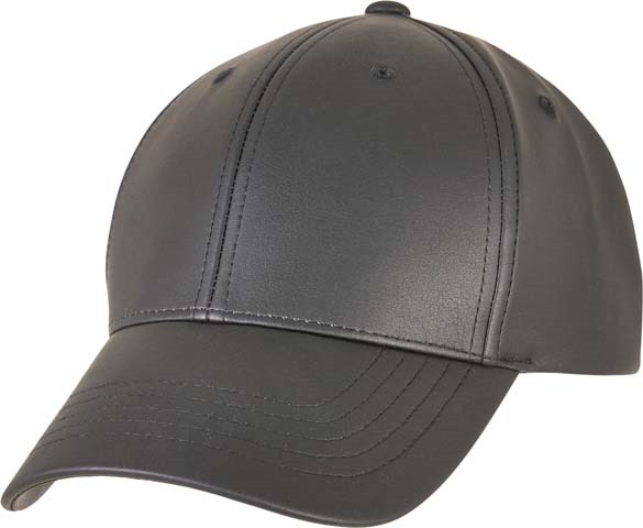 Synthetic leather alpha shape dad cap (6245AL)